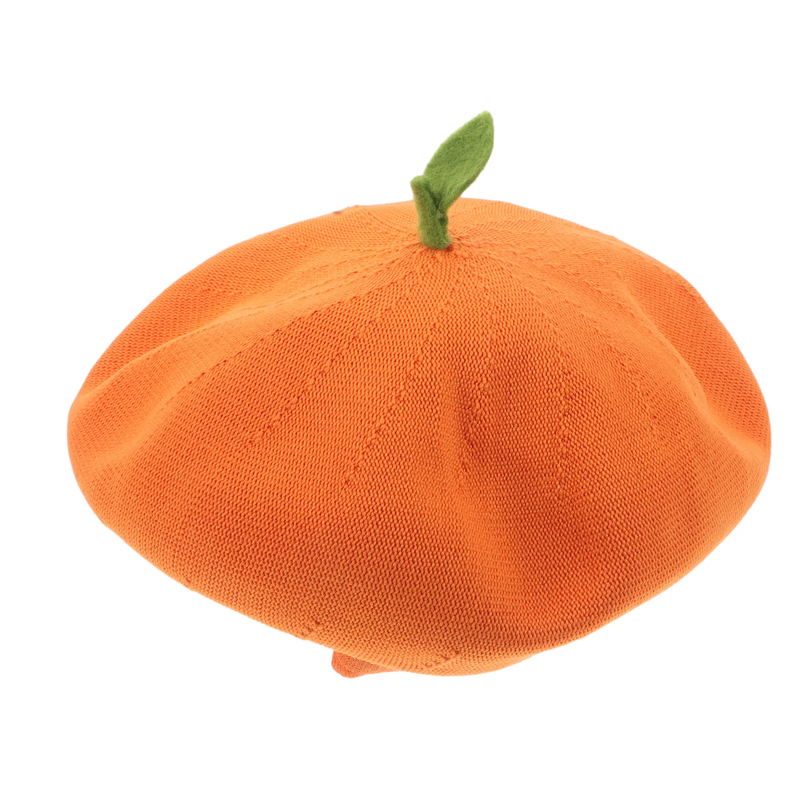 

Orange Beret Hat Japanese Style Fruit Headpiece For Women Cute Beanies French Artist Cap Autumn Spring Fashion