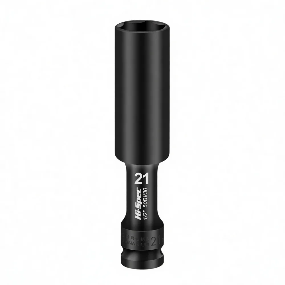 128mm Extra Long Thin Wall Socket 1 2 Drive Impact Wrench Sleeve Metric Chrome Vanadium Steel Professional Auto Maintenance Aid