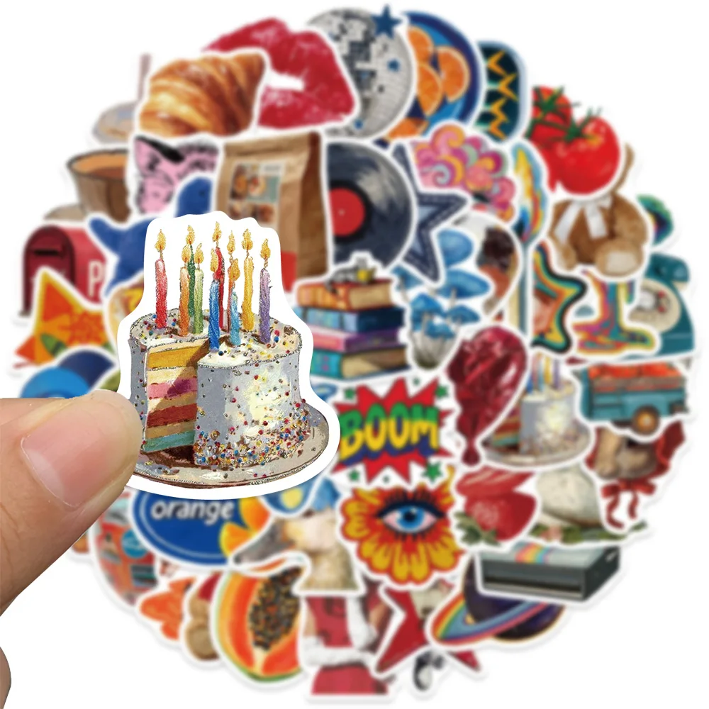 50枚入り Y2K レトロステッカー ノートパソコン 水筒 電話 自転車 スケートボード スクラップブック 落書きステッカー 子供 ティーン 大人向けギフト