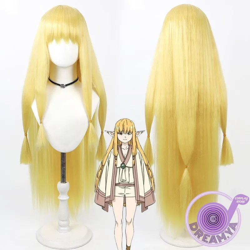 

Serie Cosplay Wig Frieren Beyond Journey's End Yellow Long Heat Resistant Synthetic Hair Halloween Role Play Party + Wig Cap