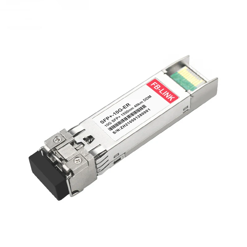 10G SFP+ ER 40KM Transceiver Module 1550nm Single Mode Duplex LC DDM DOM Optical Module Compatible Cisco Mikrotik Huawei H3C ZTE
