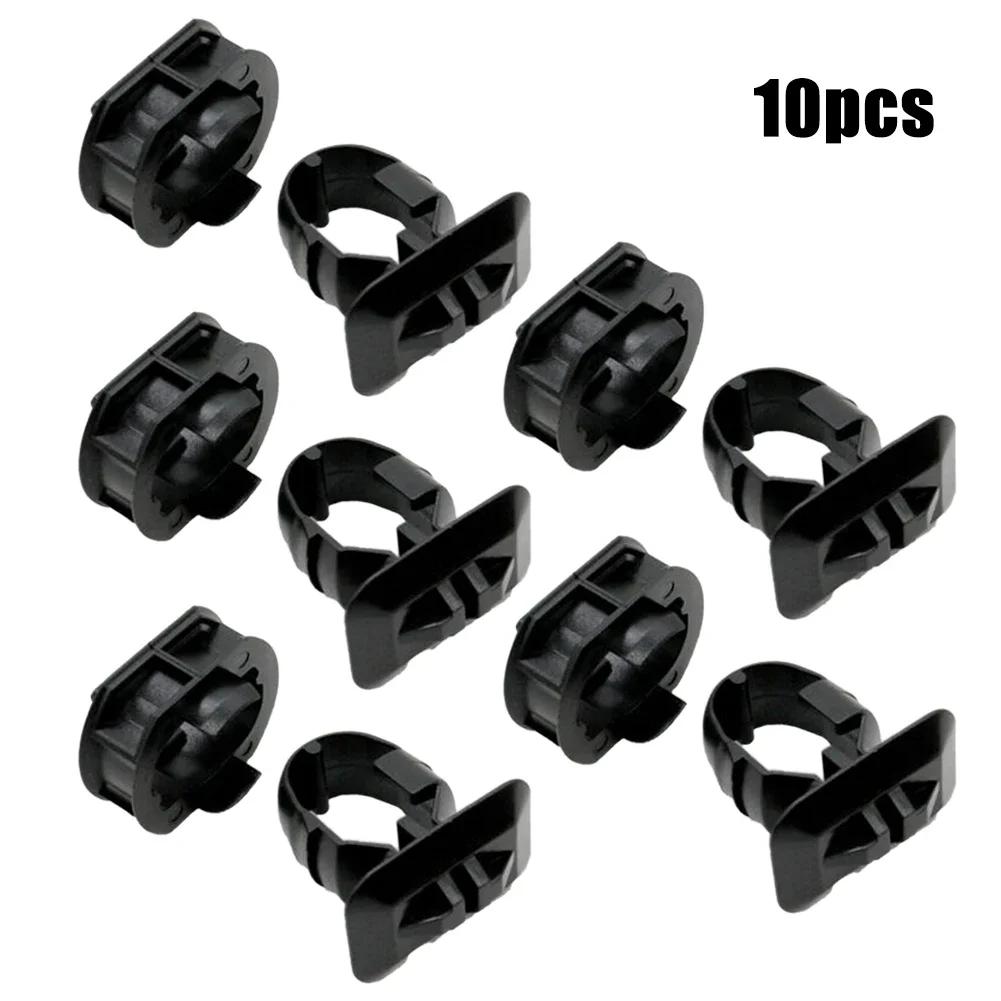 W/ Grommet Clips Gloss Kit Bracket Car Nylon Parts Side Skirt 10pcs A0099884278 Accessories Black Heat Resistant