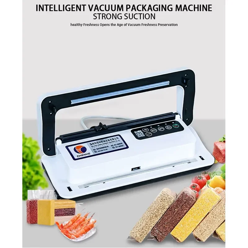 HZ-200A Model Electric Semi-Automatic Tabletop Cheese Food Vacuum Sealer Mini Vacuum Packing Machine Film Pouch