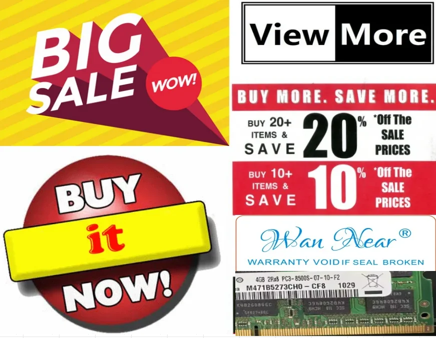 

For 4G 2Rx8 PC3-8500S-07-10 1066 M471B5273CH0-CF8 Memory