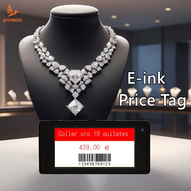 2.13 Inch 4 Color Digital Price Tags Black Frame Eink Epaper Screen Shelf Labels ESL Tags Electronic Shelf Labels