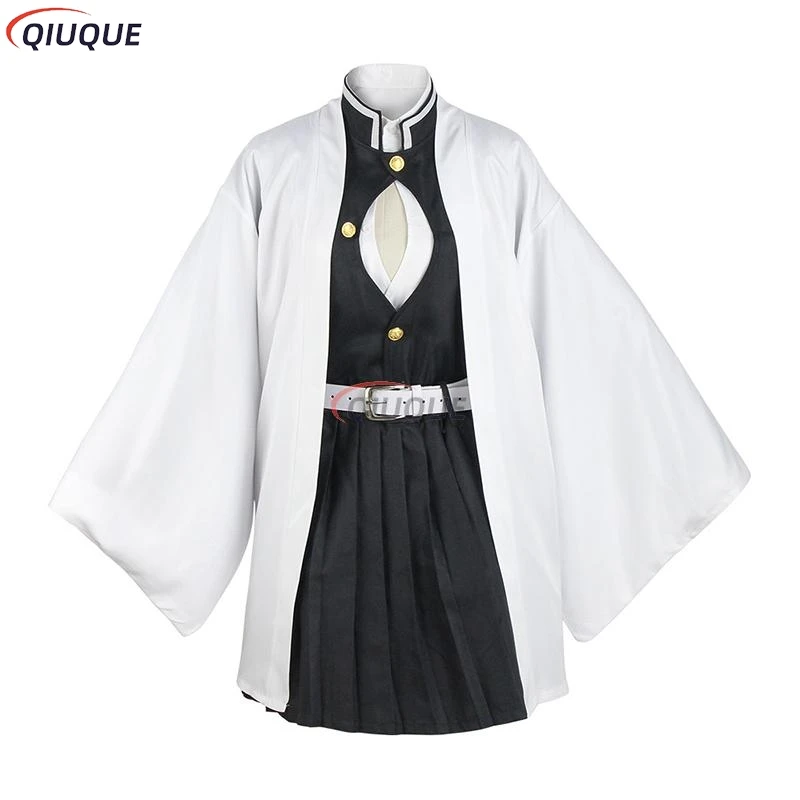 Kanroji Mitsuri Cosplay Costume Wig Women Outfits Uniforms Anime Cosplay Halloween Party Suits