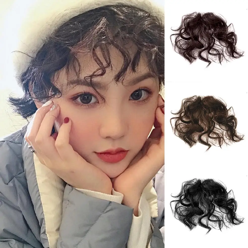 

Natural Fluffy Curly Fake Fringe Bang Girls Clip-in Hair Extension Hairpiece Fringe Hair Bang Fringe Hair Bang Clip In Brown Wig