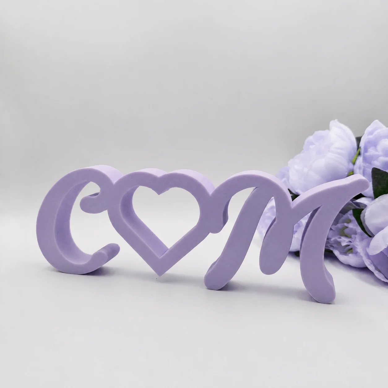 1pc Custom Heart Shape PVC Wooden Name Plaque, Bedroom Room Table Decor,Ornament for Nursery Baptism Wedding Anniversary Gift