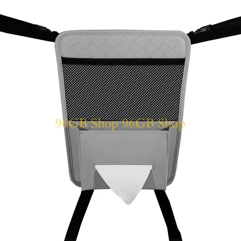 

96GB Premium Leather Car Gaps Container With Multiple Pockets For Phones Wallets And Accessories Quick Install