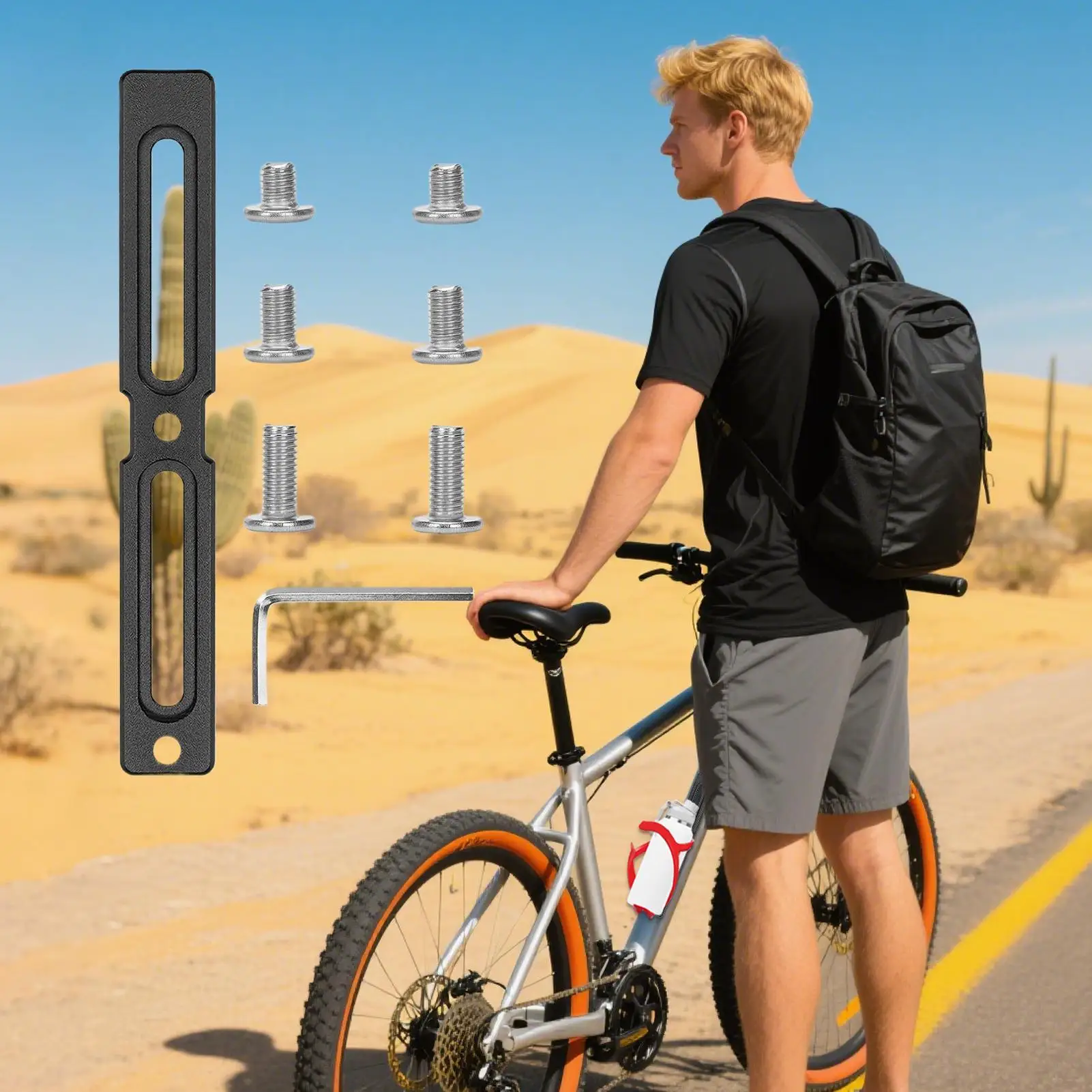 محول قفص الزجاجات المائية، قاعدة تركيب زجاجة الدراجة، حامل قارورة سكوتر قابل للتعديل لركوب الدراجات الجبلية في الحضرية