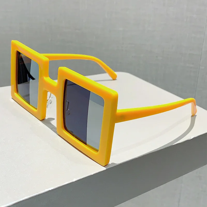 Fashion Vintage Luxury Brand Designer Square Sunglasses Women For Men Sun Glasses Punk Popular Outdoor Oversized Big Frame Shade