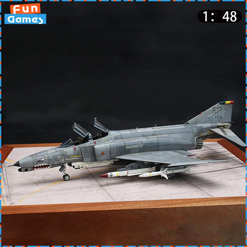 1/48 MENG F-4G Electronic Warfare Attack Aircraft LS-015 Assemble Aircraft Model Uncolored Collectible Custom Plastic Toy Gifts
