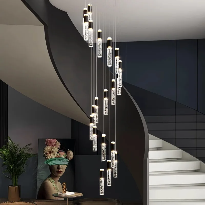 

Simple and modern home decoration lighting fixtures, staircase chandeliers, living room chandeliers, dining room indoor lighting