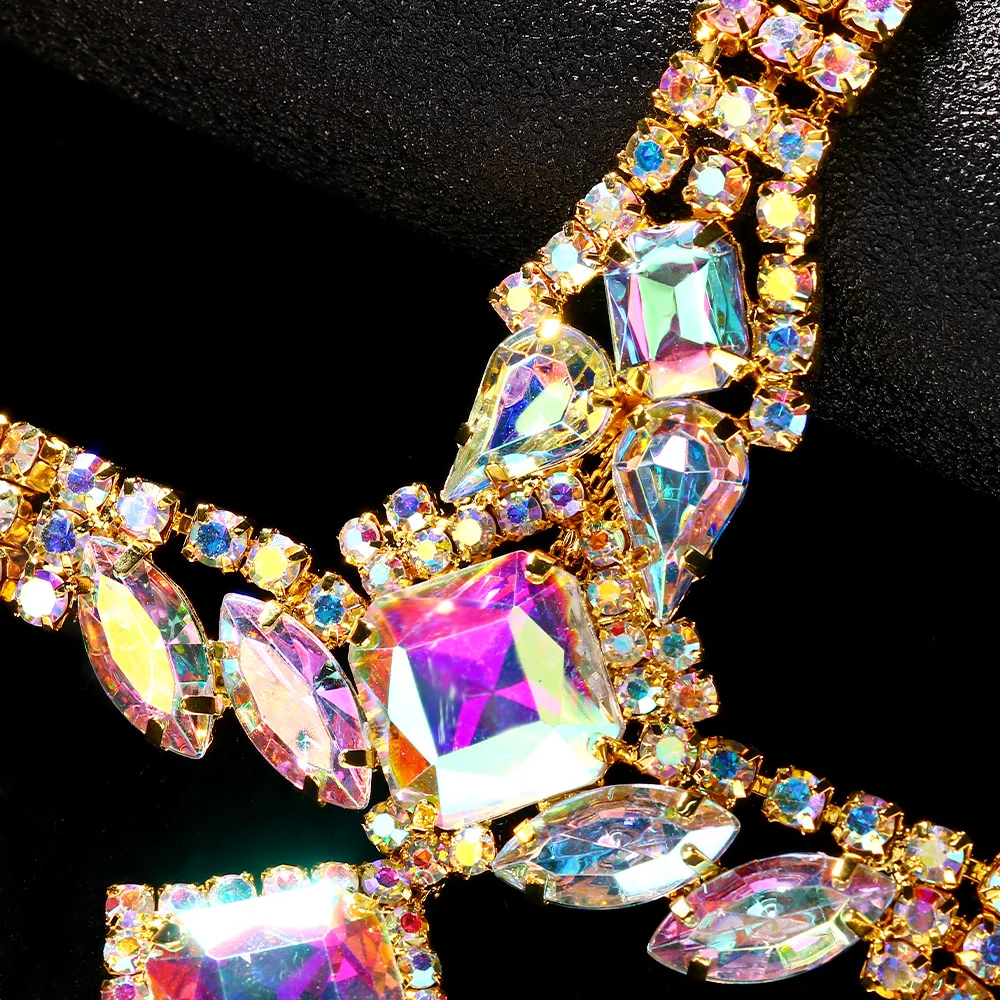 Masque voile à pampilles pour femmes, chaîne en strass, couvre-chef, mascarade, accessoire de Costume de fête de danse, rideau de visage Sexy, bijoux