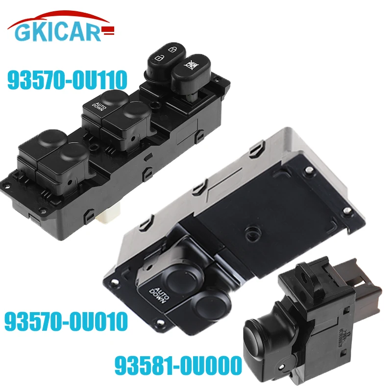 93570-0U010 93581-0U000 93570-0U110 Front Left Power Electric Window Switch For 2010-2014 Hyundai Accent