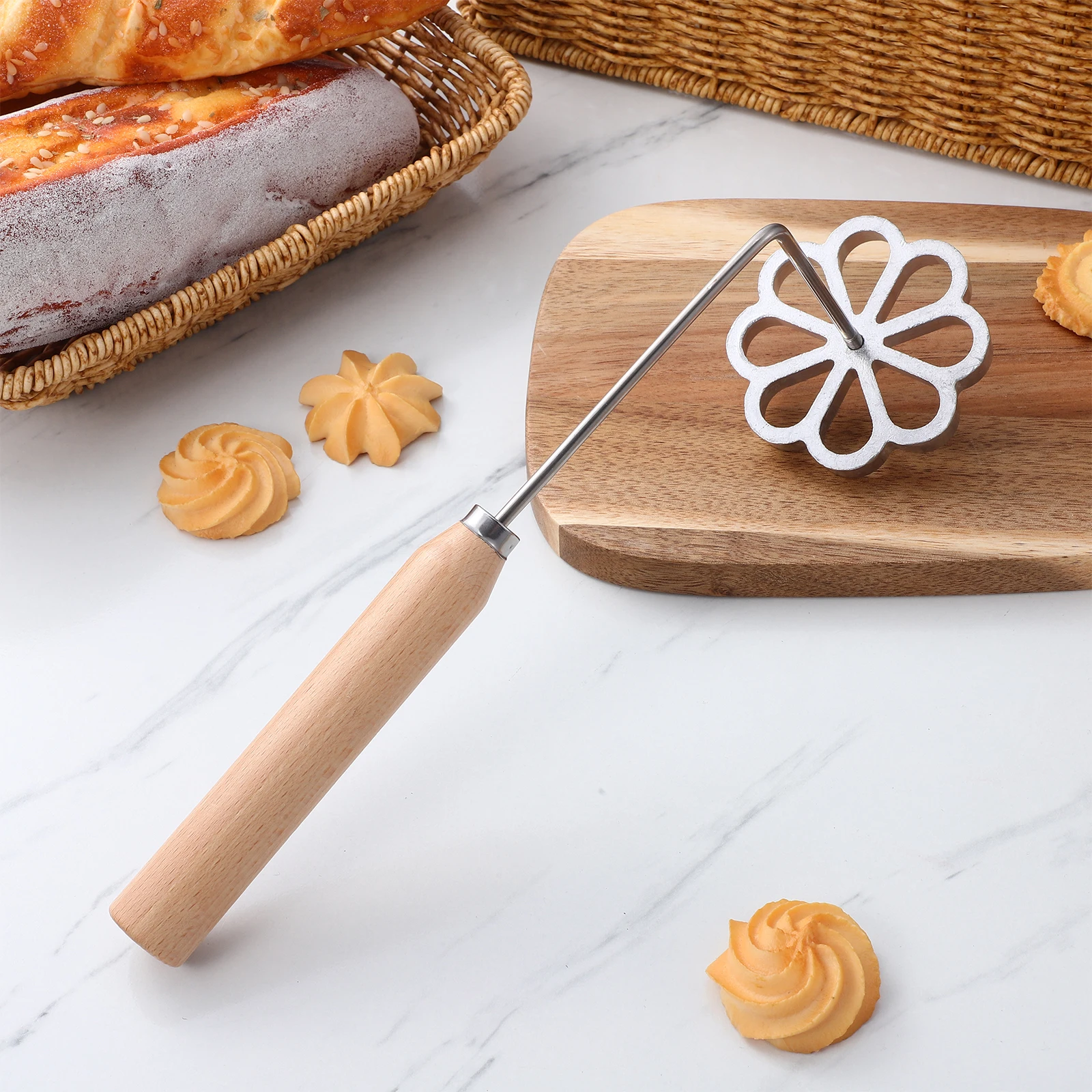 

Aliexpressbunuelos Funnel Cake Maker Cookie Tool Diy Snack Flower Bunuelos Maker Achappam Mold Waffle Cookie Mold Baking