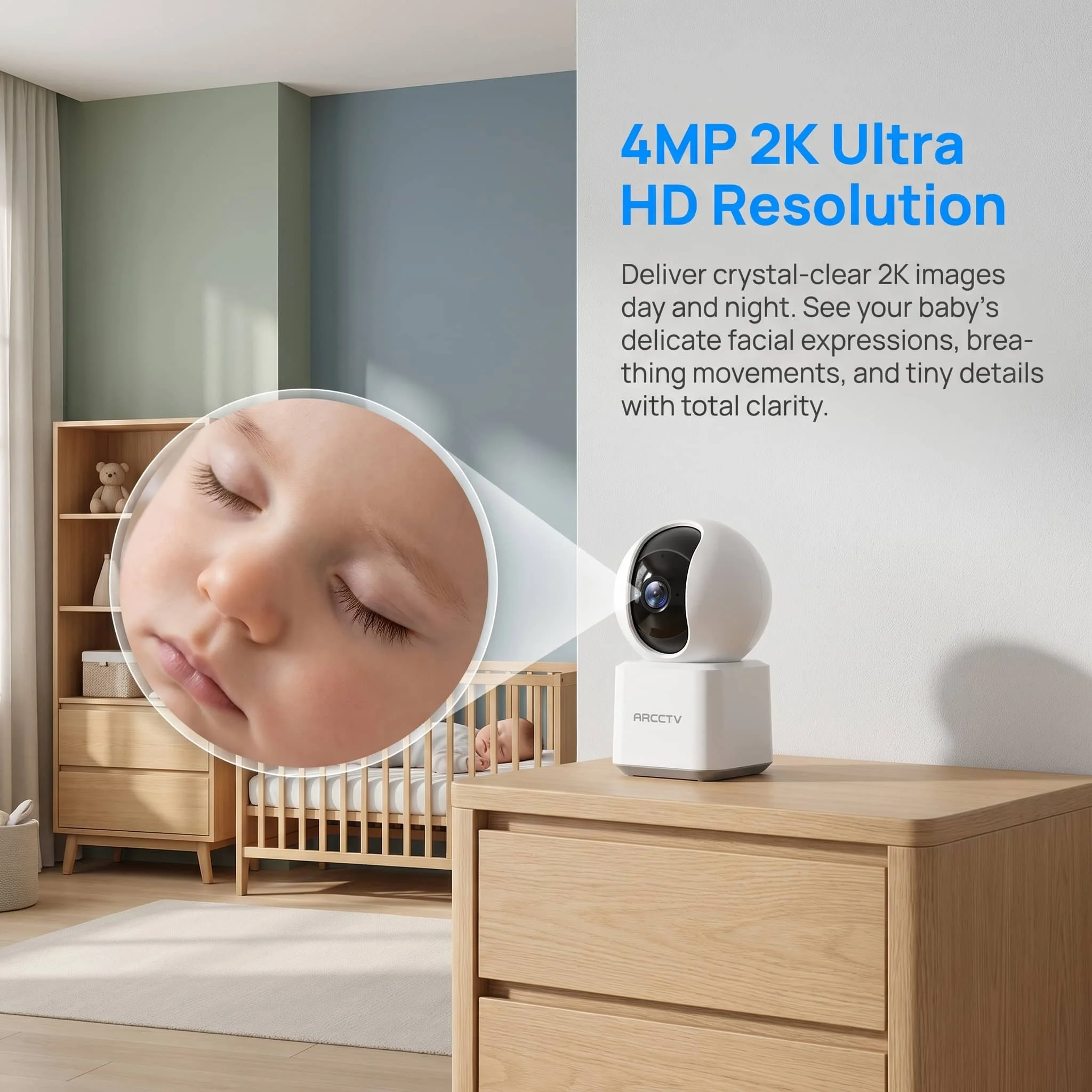 caméra surveillance wifi bébé – vue détaillée