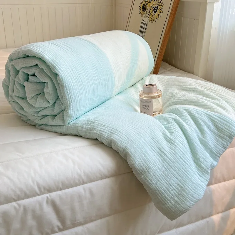 النسخة الكورية من الدانتيل لحاف صيفي رائع، قطن قابل للغسل، أوراق لحاف صيفية قابلة للغسل في الغسالة، لحاف مكيف لشخصين #1