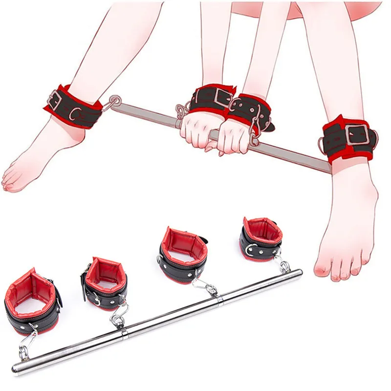 Detachable Spreader Bar Bondage Set Wrists Ankles Restraint Bondage Adult Sex Games Tools Bondage Equipment Sex Toys For Couples