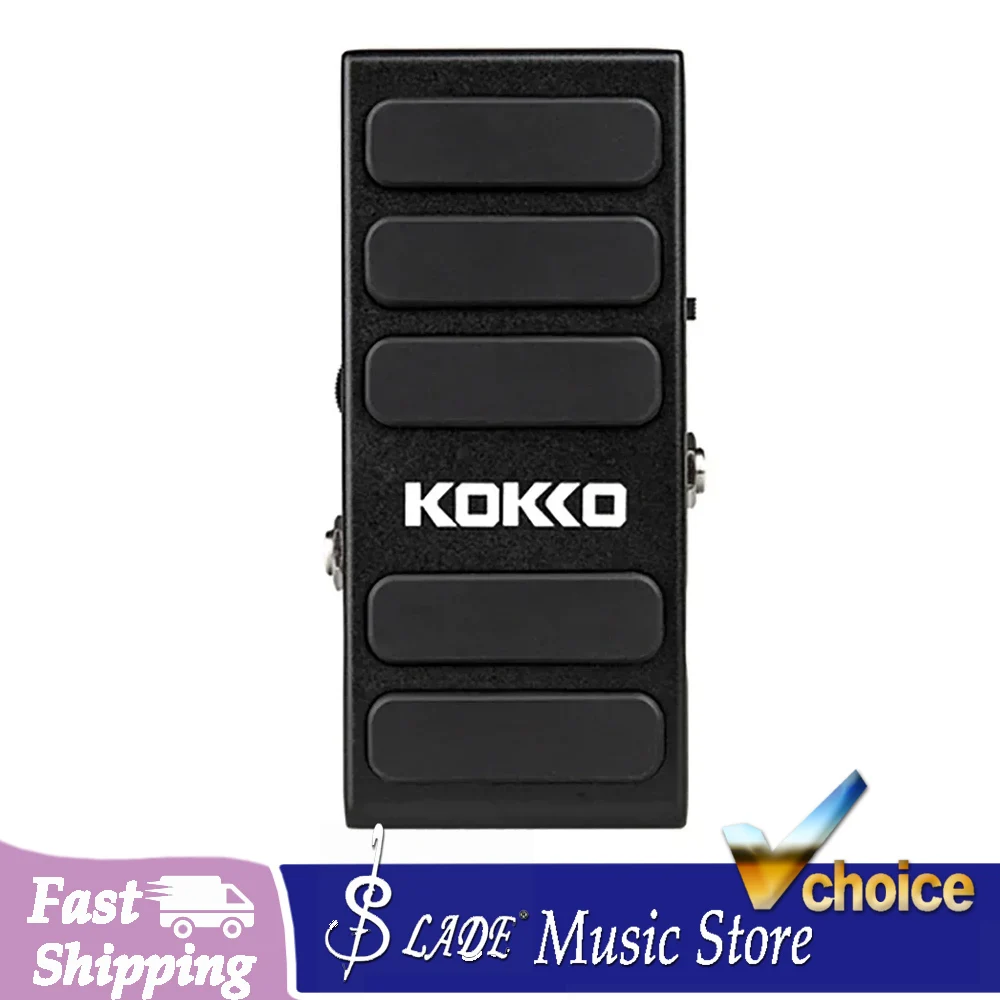 KOKKO KW-1 Electric Guitar Effect Pedal Wah Volume 2 in 1 Footswitch Controls 2 Modes Combination Effects Pedal
