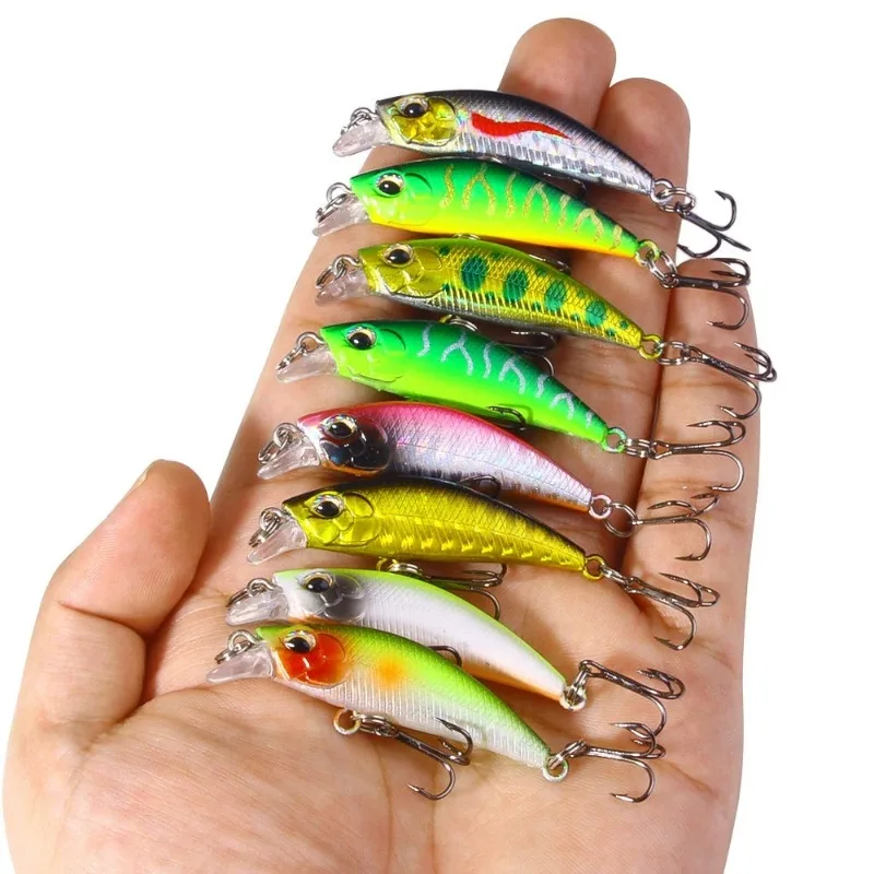 

1 PCS 5cm 3g Slow Sinking Mino Creek Bait Micro Object Road Sub Hard Bait Military Fish Bent Mouth Sinking Bait