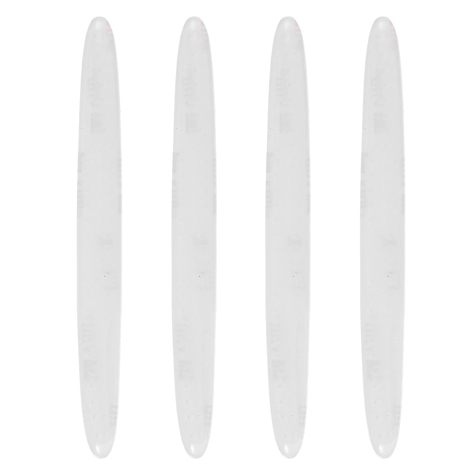 

4pcs Car Door Anti Collision Sticker Silicone Transparent Bumper Strip Scratch Resistant Easy Remove Protection Guard Sill Trim