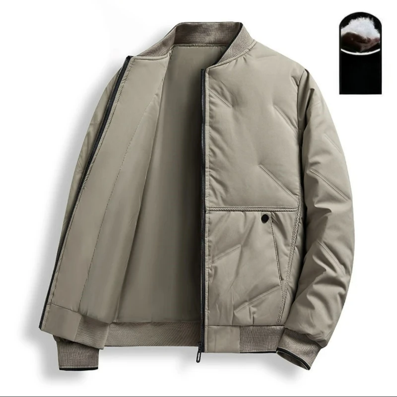 2024 Trend Warm Down Jacket Men's Casual Coat Winter New Warm Jacket Thicker and Lighter Middle-aged  Elderly College Students