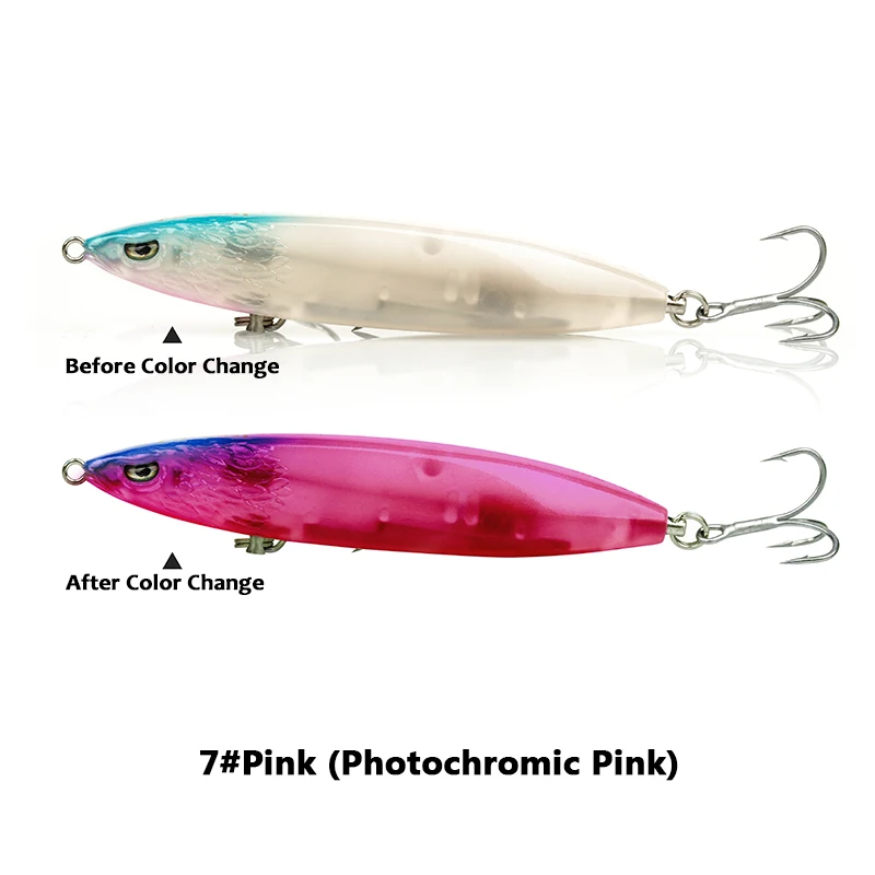 Fishant Dragon Hawk Sinking Pencil Dual-Sense kleurenaas | Veranderingen in water en licht om baars, snoek, snoekbaarzen te jagen