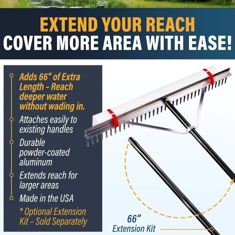 頑丈な湖とビーチ用レーキ