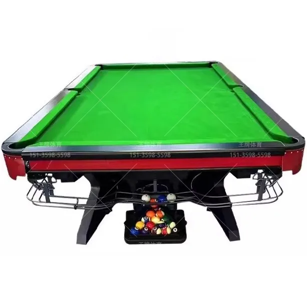 

Commercial pool table manufacturer standard Chinese black eight ball imitation single tooth bluestone billiard case