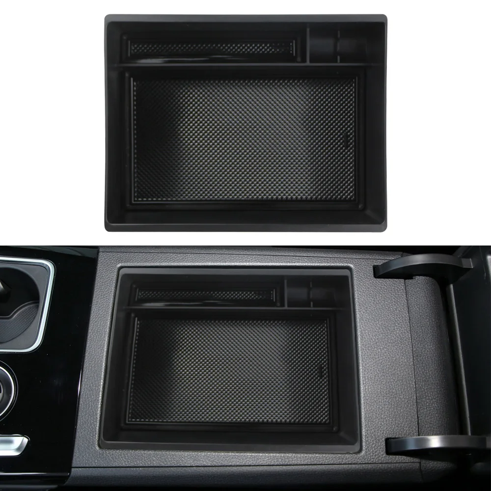 For Isuzu New D-Max DMAX 2023+ Center Console Armrest Box Storage Box Organizer ABS Console Tray with Mat