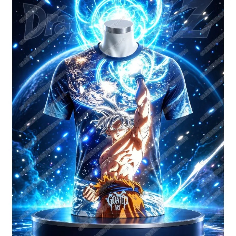 2026 Dragon Ball Super Football Shirt, Anime 3D Printed Short Sleeve, Breathable Quick Drying Sports T-shirt, Family Style11