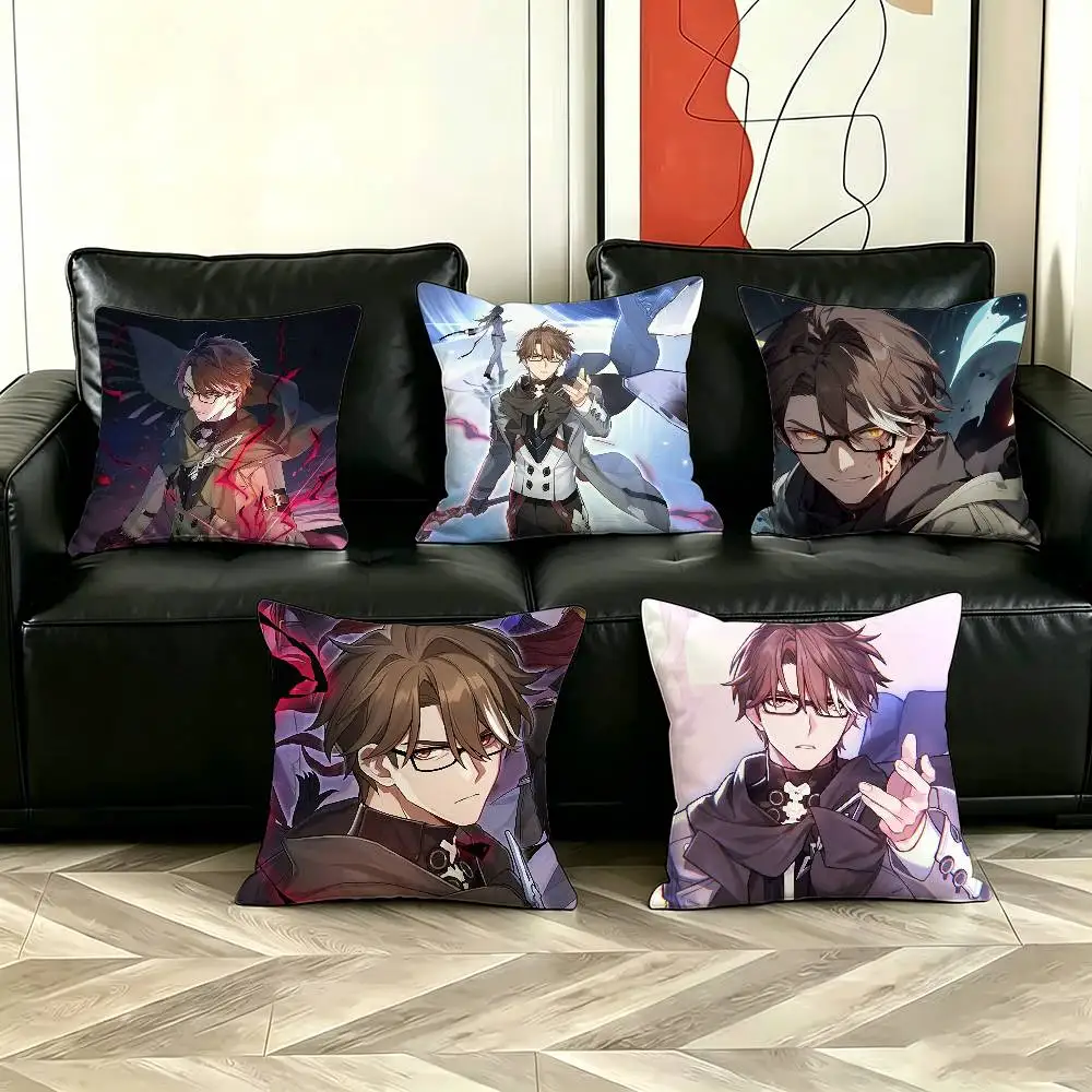 

H-Honkai Star Rail W-Welt Yang Pillow Case Pattern Printed Pillowcase For Living Room Sofa Cushion Cover