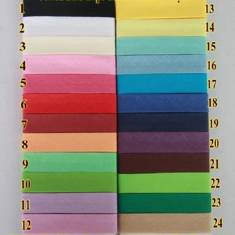 15mm Width Ironed Single Fold Cotton Bias Binding Cloth Tape for Garment Quilt Cushion Craft DIY Accessories 10 Meters/roll