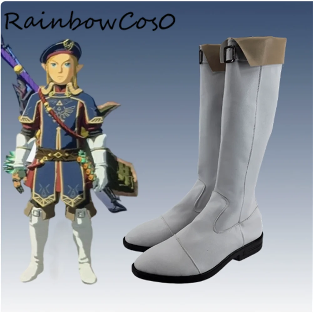 Link Cosplay Scarpe Stivali Gioco Anime Party Halloween RainbowCos0 W5004