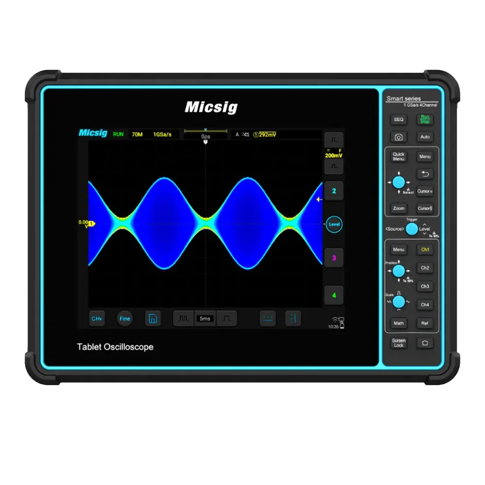 Micsig STO2002 200MHz 1GSa/s Tablet Oscilloscope 2 Channel Digital Oscilloscope Supports Decoding