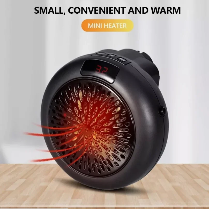 Elektrische Tragbare Heizung Mini Wand Halterung Home Office Desktop Warmluft Heizung Wärmer Fan Stille Fernbedienung Schnelle Wärme Thermostat