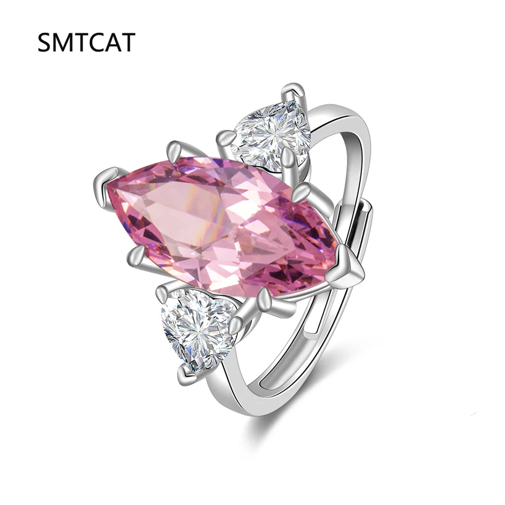 

1CT Marquise Cut Moissanite Ring S925 Silver for Women Solitaire Diamond Wedding Band Gift Jewelry Anillos De Prata