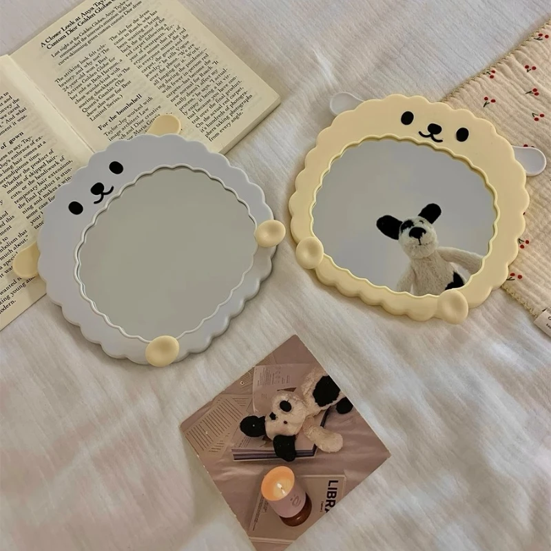 

Irregular Cute Mirror Light Sticker Makeup Design Small Mirrors Creative Macrame Espejo Maquillaje Luz House Accessories