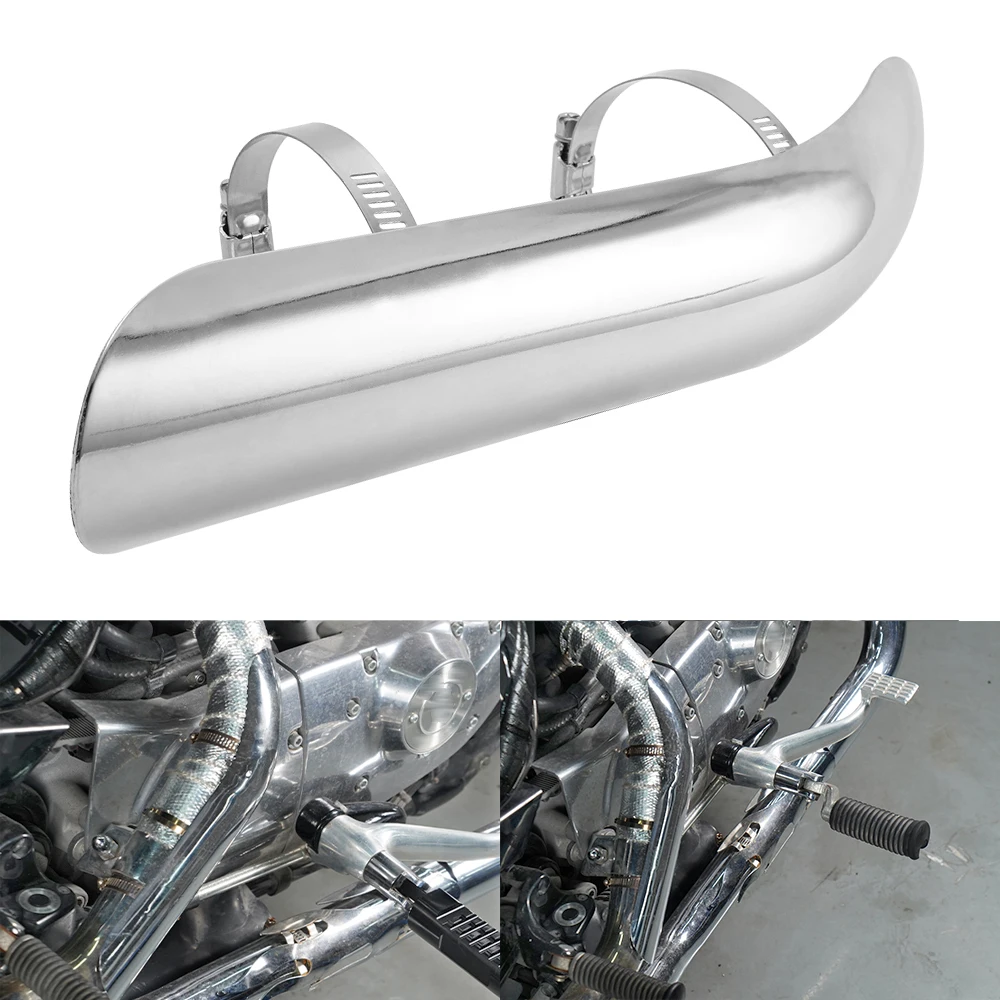 

Motorcycle Exhaust Pipe Heat Shield Cover for Harley Sportster 1200 Low Street Bob 2006-2011 Road King Electra Glide 1995-2008