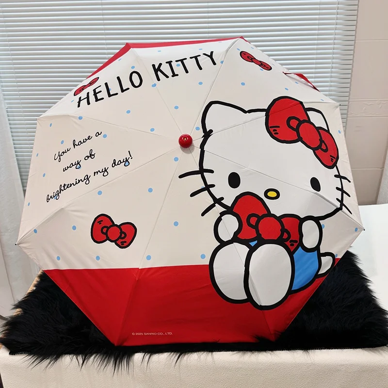 

Cartoon cute little red boots kt cat umbrella female sunny and rainy high-quality hellokitty sunscreen umbrella