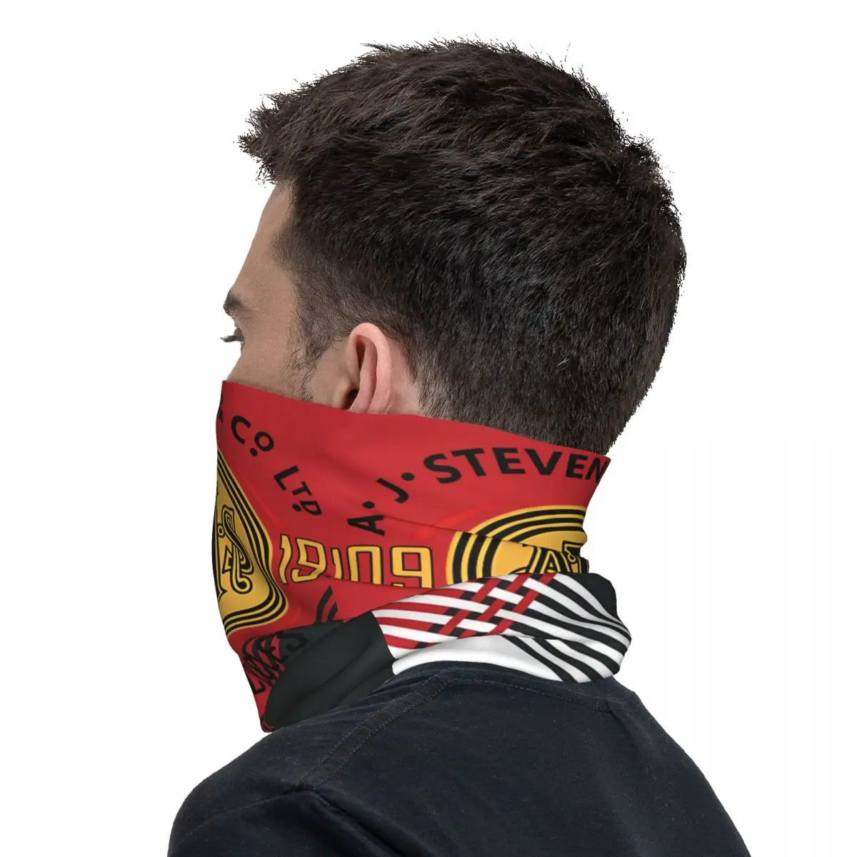 Agressieve Bandana Nek Cover Motorfiets Club Ajs Motorfietsen Ltd Gezicht Sjaal Running Unisex Volwassen Winter