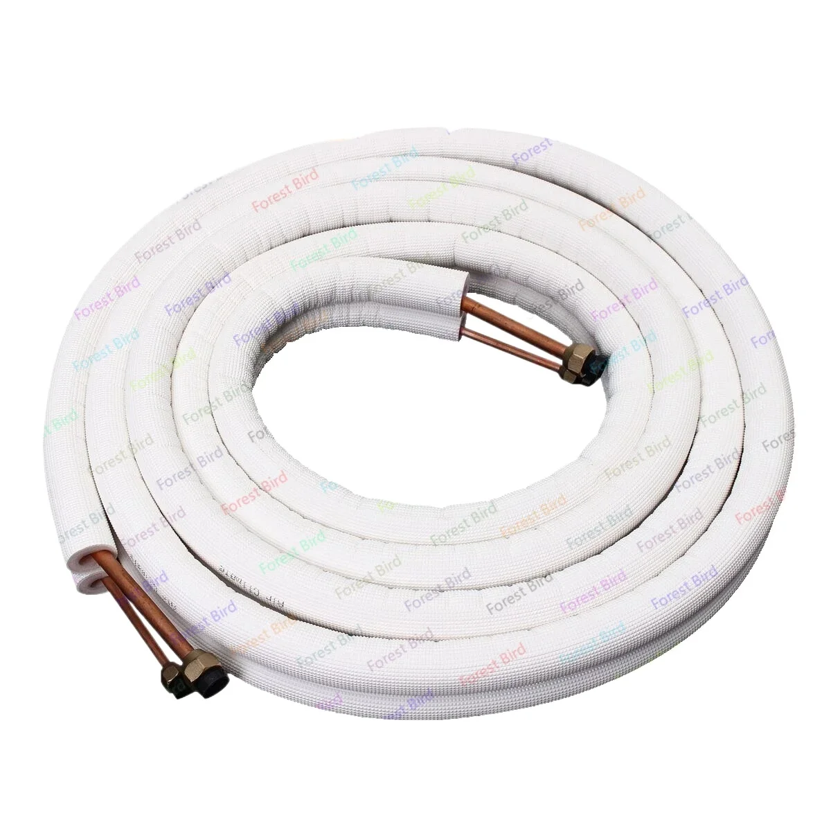 7m 1/4'' 3/8'' Air Conditioner Pipes Insulated Copper Pipe Fittings Pair Coil Tube Split Line Wire Set Air Conditioner