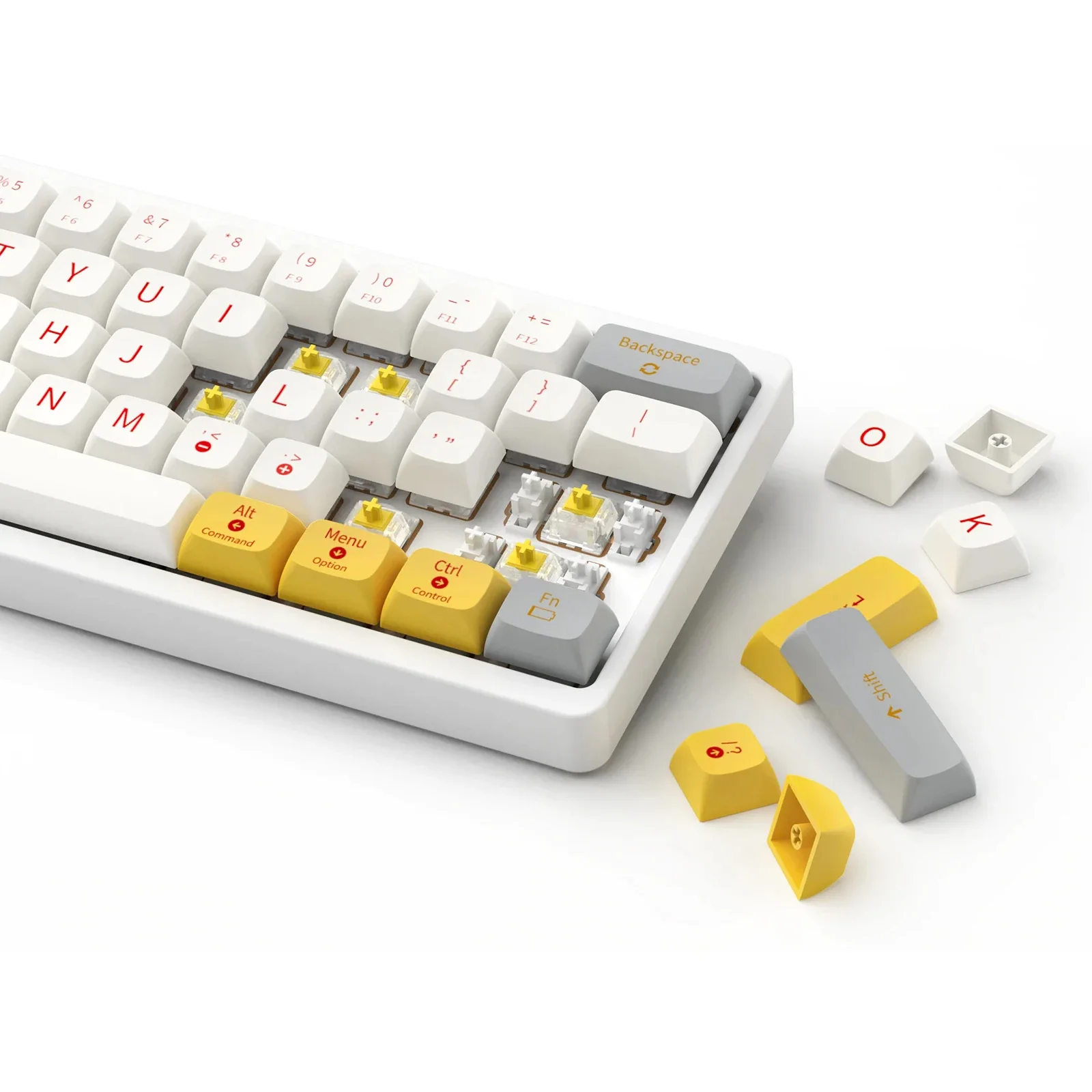 CIDOO ABM641 60% Gaming Keyboard hot swappable mechanical keyboard wholesale 60% mechanical keyboard yellow switches