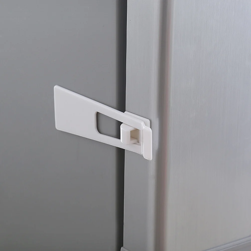 5 قطعة قفل أمان ذاتي اللصق أقفال خزانة حراسة الطفل مقاومة للأجهزة المنزلية حماية الأثاث سهلة التركيب قوية #2