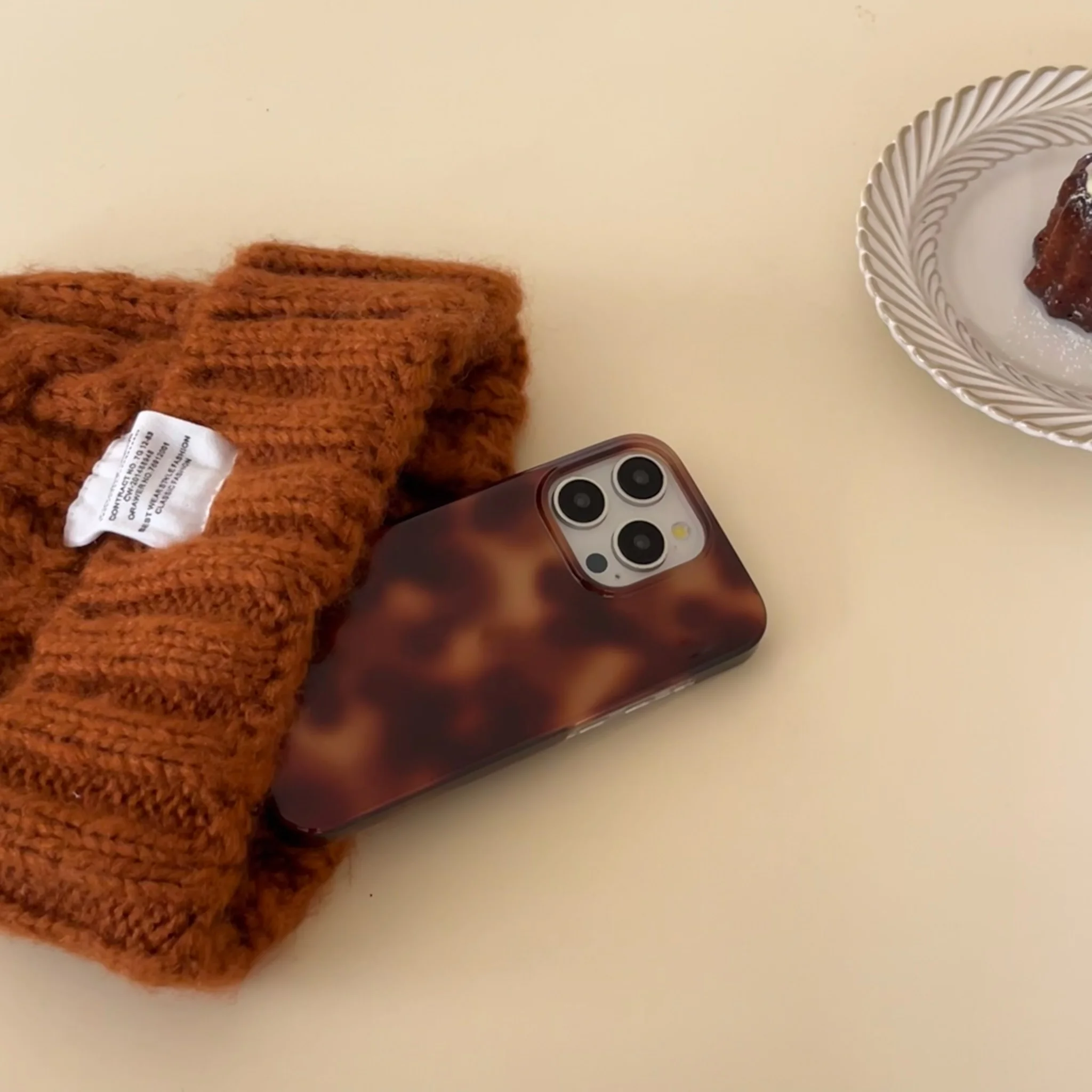 الخريف الشتاء الرجعية مزج الأصفر العنبر المتخصصة جراب هاتف آيفون 17 16 15 برو ماكس الهواء 14 7 زائد ميني X XR الليزر ورقة غطاء