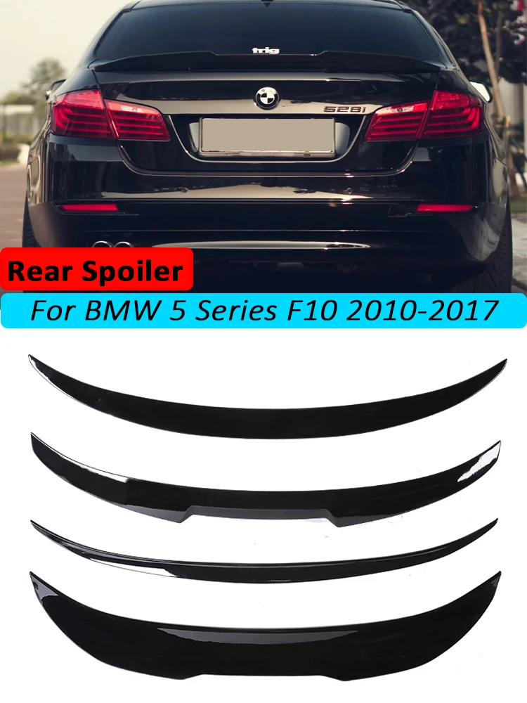 For BMW 5 Series F10 F11 F18 Carbon Rear Bumper Trunk Spoiler Lip Roof Boot Spoiler Wing M5 MP M4 PSM Car Accessories 2010-2017