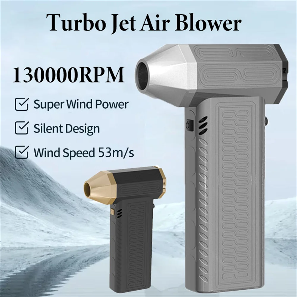 

130000RPM Electric Air Duster Compressed Air Duster Speed Adjustable Turbo Fan Rechargeable Battery Cordless Jet Dry Air Blower