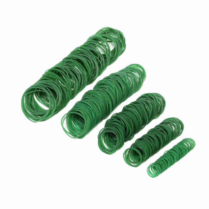 High Quality Green Fasteners Strong Elastic Rubber Bands Office Students School Stationery Supplies Tapes Adhesives Dia 19~43mm