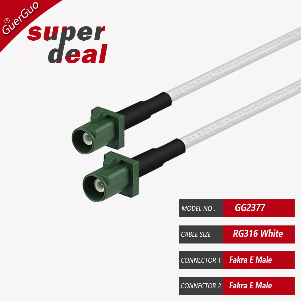 RF محوري RG316 كابل فقرا E ذكر/أنثى/ذكر طويل موصل هوائي تمديد رمادي كابل محوري لمفتاح التحكم عن بعد للسيارة